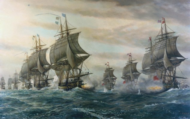 Second Battle of the Virginia Capes by V. Zveg (1962).